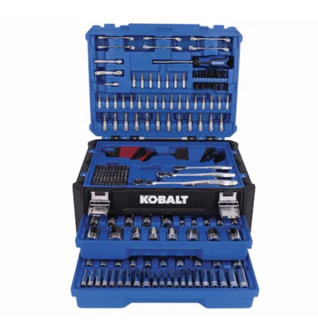 Kobalt 297 -Piece Standard (SAE) and Metric Mechanics Tool Set with Hard Case