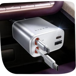 LISEN for iPhone 17 Retractable Car Charger